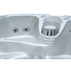 JACUZZI OGRODOWE WANNA SPA580W BIAŁA PERŁA OBUDOWA ANTRACYT 200X200 CM