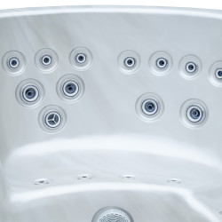 JACUZZI OGRODOWE WANNA SPA580W BIAŁA PERŁA OBUDOWA ANTRACYT 200X200 CM