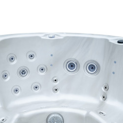 JACUZZI OGRODOWE WANNA SPA580W BIAŁA PERŁA OBUDOWA ANTRACYT 200X200 CM