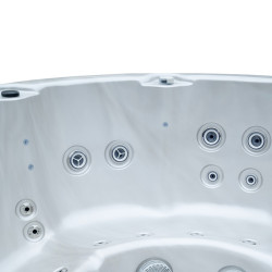 JACUZZI OGRODOWE WANNA SPA580W BIAŁA PERŁA OBUDOWA ANTRACYT 200X200 CM