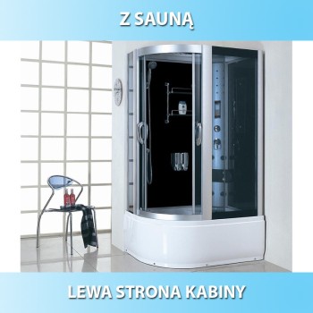 Kabina z Hydromasażem Victoria 9912 120x85 lewa sauna