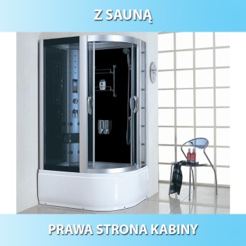 Kabina z Hydromasażem Victoria 9912 120x85 prawa sauna