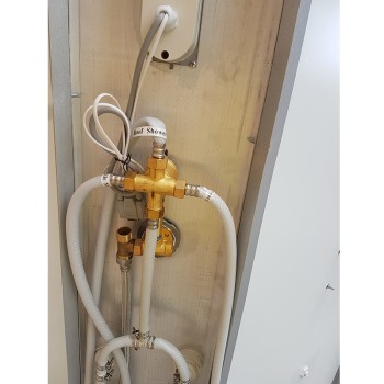 Kabina z Hydromasażem WSH7180BS 80x80 biała sauna