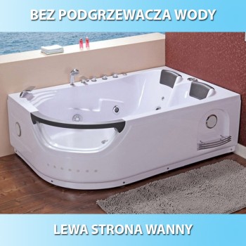 Wanna SPA z hydromasażem Creative 665 180x120 Lewa