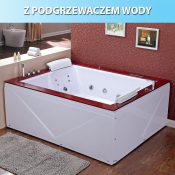 Wanna SPA z hydromasażem Diablo 666 180x150 + deska + obudowa
