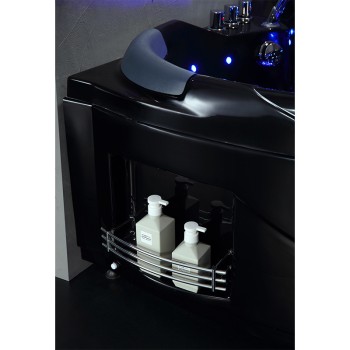 Wanna SPA z hydromasażem EOS 932 BLACK CZARNA 155x155