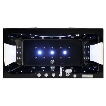 Wanna SPA z hydromasażem IRIS 933C BLACK CZARNA 170x84