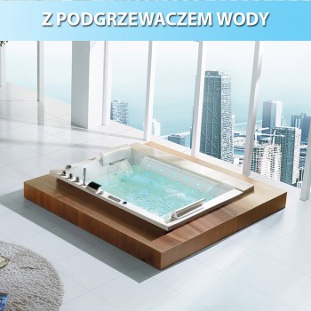 Wanna SPA z hydromasażem Kalambo 914 do zabudowy 190x150 Biała