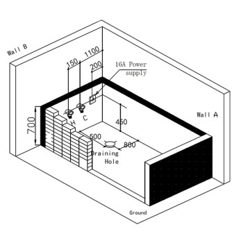 Wanna SPA z hydromasażem Kalambo 914 do zabudowy 190x150 Biała