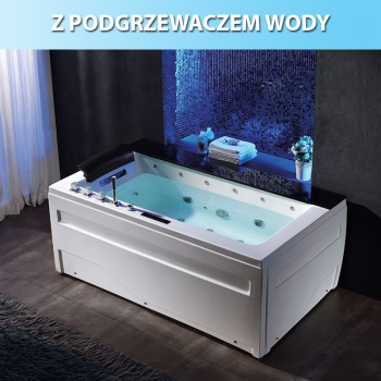 Wanna SPA z hydromasażem Lobos 915 Czarna 170x100