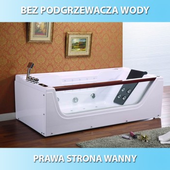 Wanna SPA z hydromasażem Napoli 609A 180x90 Prawa
