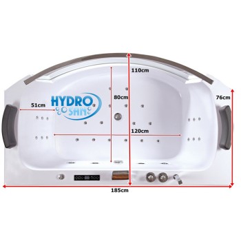 Wanna SPA z hydromasażem Suprema 664H 185x110