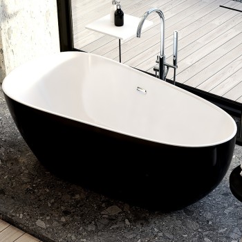 WANNA WOLNOSTOJĄCA BALI CZARNA 508B 150x75