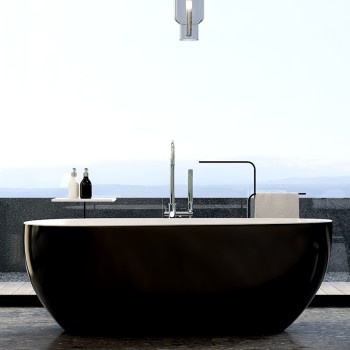WANNA WOLNOSTOJĄCA BALI CZARNA 508B 150x75