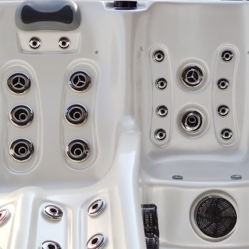 JACUZZI OGRODOWE WANNA SPA340ECO 220x220 biała perła