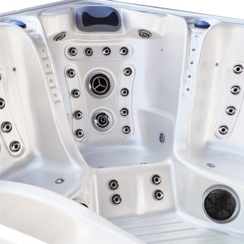 JACUZZI OGRODOWE WANNA SPA340ECO 220x220 biała perła