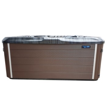 JACUZZI OGRODOWE WANNA SPA510 210x210 czarna fala Obudowa kawa