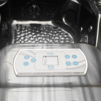 JACUZZI OGRODOWE WANNA SPA510 210x210 czarna fala Obudowa kawa