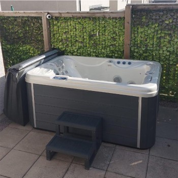 JACUZZI OGRODOWE WANNA SPA569 200x135 230V Biała perła obudowa szara