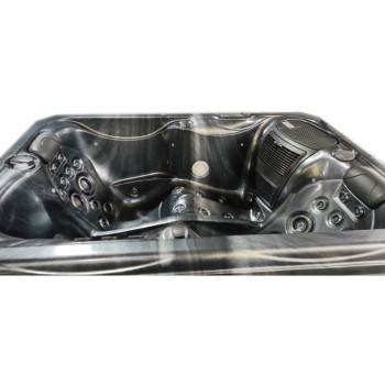 JACUZZI OGRODOWE WANNA SPA569 200x135 230V Czarna fala obudowa antracyt
