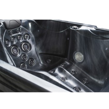 JACUZZI OGRODOWE WANNA SPA569 200x135 230V Czarna fala obudowa antracyt