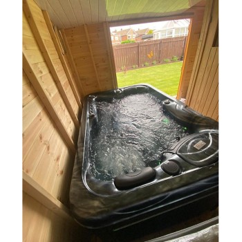 JACUZZI OGRODOWE WANNA SPA569 200x135 230V Czarna fala obudowa antracyt