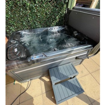 JACUZZI OGRODOWE WANNA SPA569 200x135 230V Czarna fala obudowa antracyt