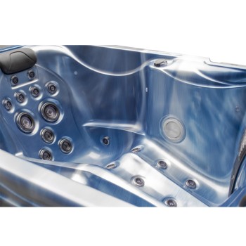 JACUZZI OGRODOWE WANNA SPA569 200x135 230V niebieska fala obudowa antracyt