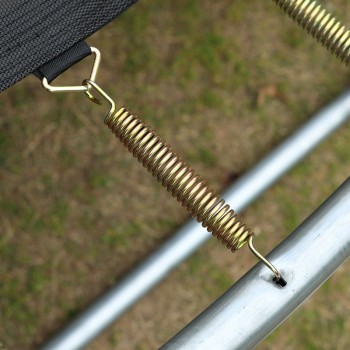 Trampolina Ogrodowa dla dzieci 366cm Rippey CHASE 12FT Czarno-niebieska