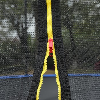 Trampolina Ogrodowa dla dzieci 366cm Rippey CHASE 12FT Czarno-niebieska