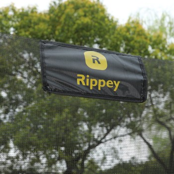 Trampolina Ogrodowa dla dzieci 366cm Rippey CHASE 12FT Czarno-niebieska