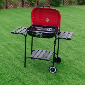 Trampolina Ogrodowa dla dzieci 366cm Rippey CHASE 12FT Czarno-niebieska