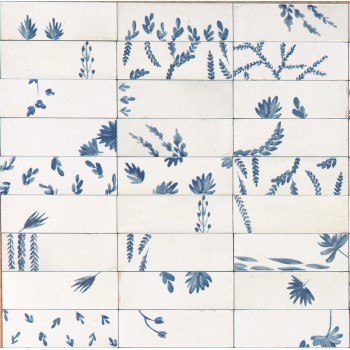 MARAZZI Rice Bianco Decoro Leaf Lux 5x15cm M96T
