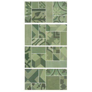 MARAZZI D_Segni Blend Verde Mosaico 19X38 (Su richiesta)cm M8WN