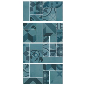 MARAZZI D_Segni Blend Azzurro Mosaico 19X38 (Su richiesta)cm M8WR