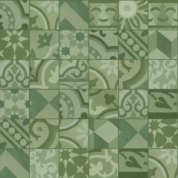 MARAZZI D_Segni Blend Verde Decoro Mix 10X10cm M61K MARAZZI D_Segni Blend Verde Decoro Mix 10X10cm M61K