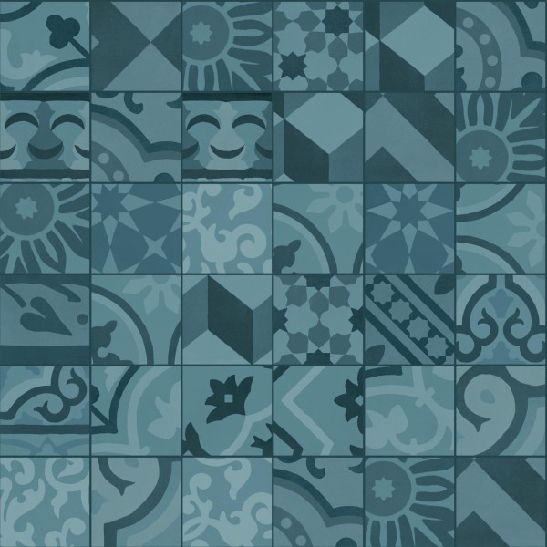 MARAZZI D_Segni Blend Azzurro Decoro Mix 10X10cm M61J MARAZZI D_Segni Blend Azzurro Decoro Mix 10X10cm M61J