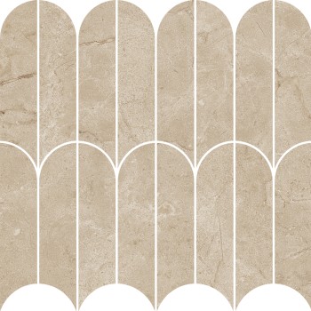 Allmarble Crema Marfil Mosaico Ventaglio Lux 29,8x29,8