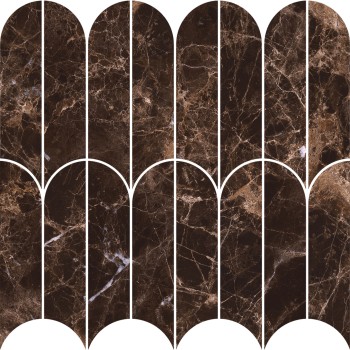 Allmarble Emperador Mosaico Ventaglio Lux 29,8x29,8