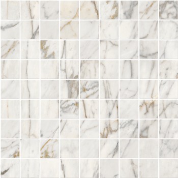 Allmarble Golden White Mosaico Lux 30X30