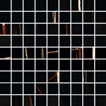 Allmarble Sahara Noir Mosaico Lux 30X30