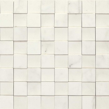 Allmarble Statuario Mosaico Nat/Lux 3D 30X30