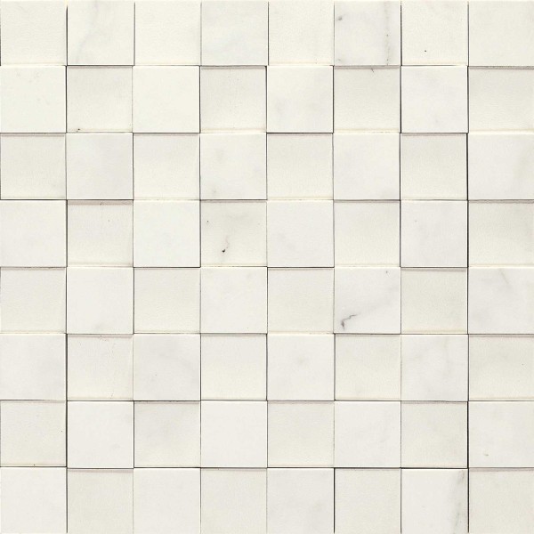 Allmarble Statuario Mosaico Nat/Lux 3D 30X30 Allmarble Statuario Mosaico Nat/Lux 3D 30X30