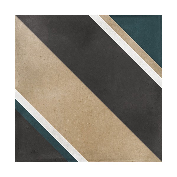 La Fabbrica Small TREND DIAGONAL BLACK 10x10 cm La Fabbrica Small TREND DIAGONAL BLACK 10x10 cm
