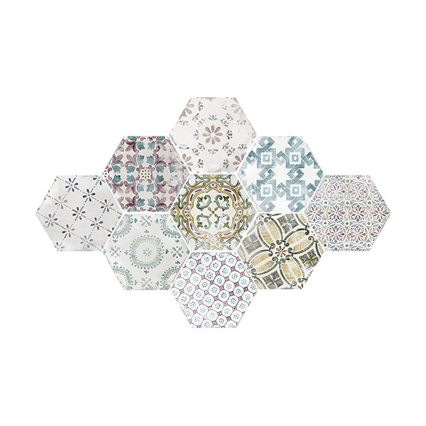 La Fabbrica Small AMALFI Esagona 12,4x10,7 cm La Fabbrica Small AMALFI Esagona 12,4x10,7 cm