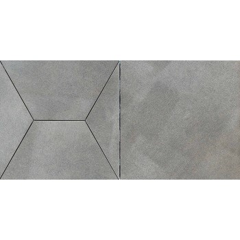 ALUMINUM SILVER SPA DECOR RAMP 29,75X59,55 cm Płytka Ceramiczna gres APAVISA