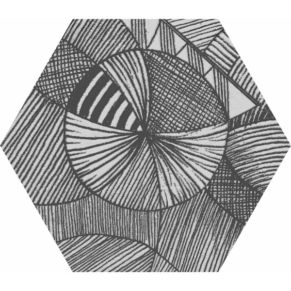 NORTH BLACK DECOR HEXAGON 25X29 cm Płytka Ceramiczna gres APAVISA NORTH BLACK DECOR HEXAGON 25X29 cm Płytka Ceramiczna gres APAVISA
