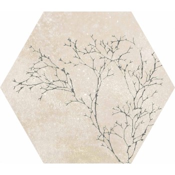 OZONE IVORY DECOR HEXAGON 25X29 cm Płytka Ceramiczna gres APAVISA