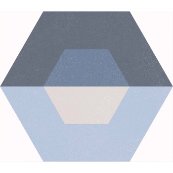 CUBE BLUE NATURAL HEXAGON 25X29 cm Płytka Ceramiczna gres APAVISA