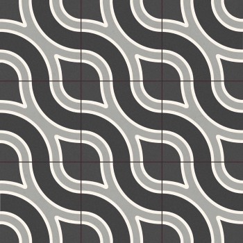 WAVE BLACK PRE-SCORED-20 59,2X59,2 cm Płytka Ceramiczna gres APAVISA